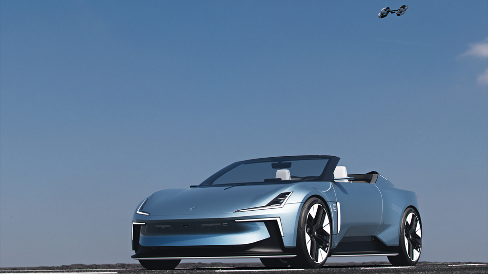 The Polestar O2 concept car.