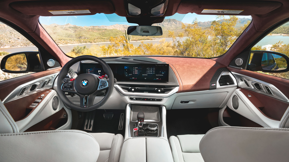 The interior of the 2023 BMW XM.