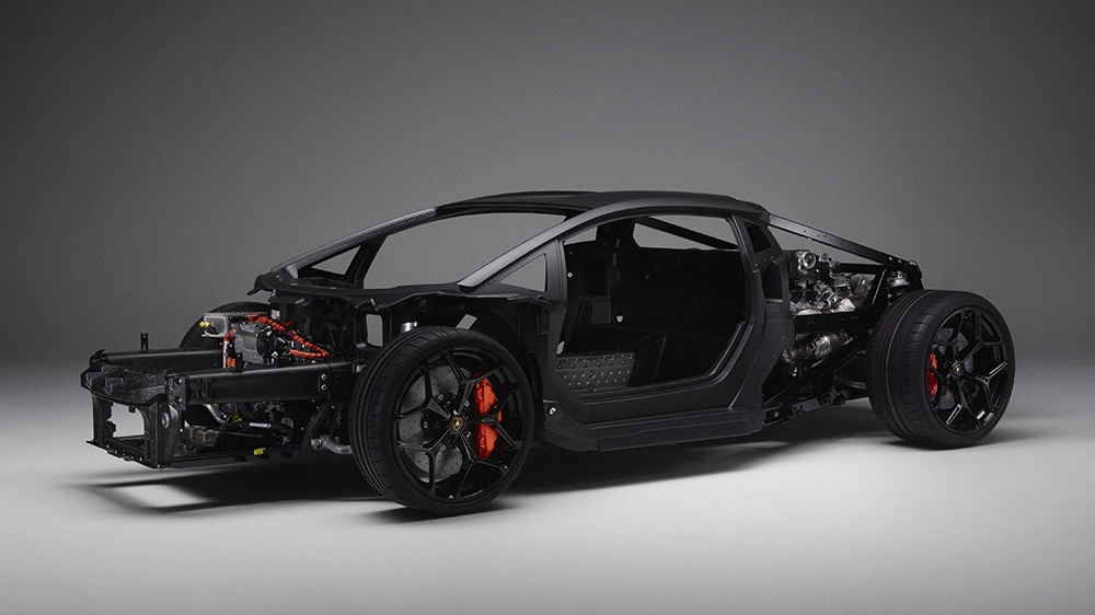 Lamborghini’s Hotly Anticipated Hybrid Supercar Will Feature This New Carbon-Fiber Chassis