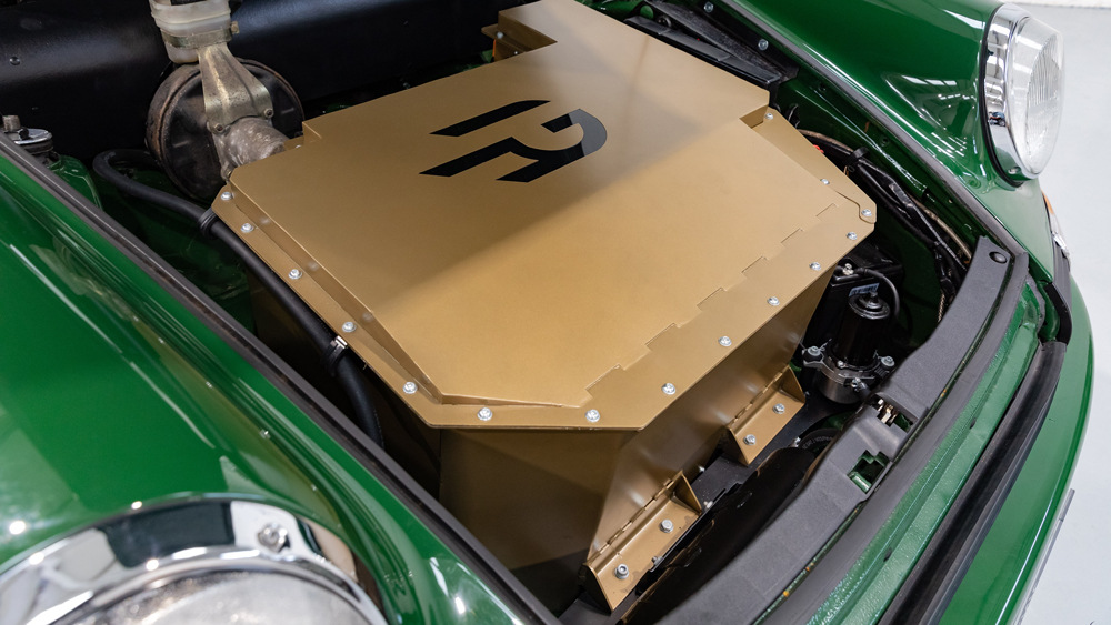 Part of the battery system in Electrogenic's all-electric conversion of a classic Porsche 911.