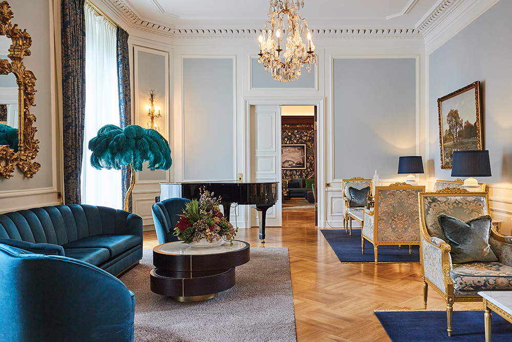 The opulent interior of Villa Canada, in Copenhagen.