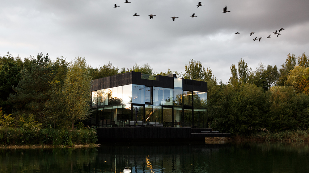 A lakeside home in the Cotswolds