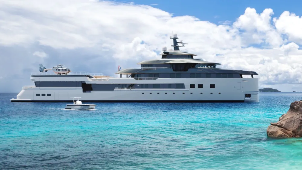 This New 262-Foot Superyacht Lets You Mix and Match 3 Interior and Exterior Designs
