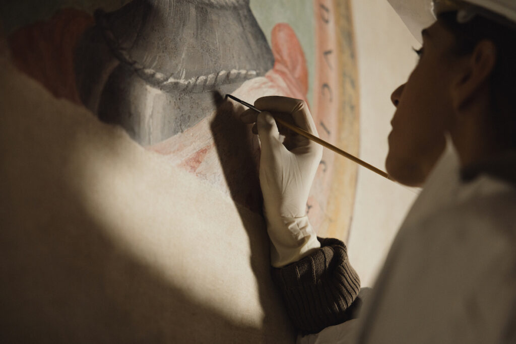 Renovation work at Palazzo Medici Clarelli
