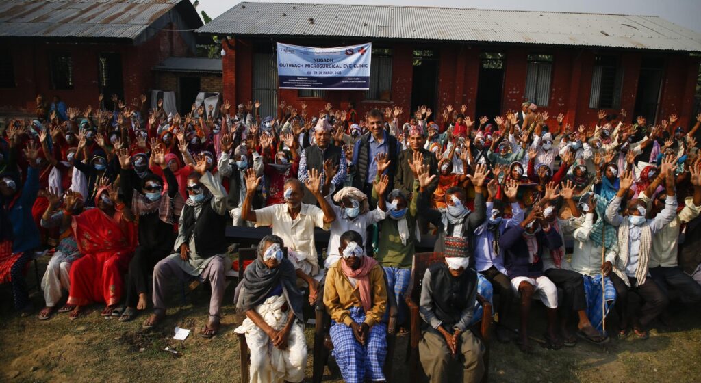 Beneficiaries of Kohli's initiative pictured in Nijgadh Town in Nepal