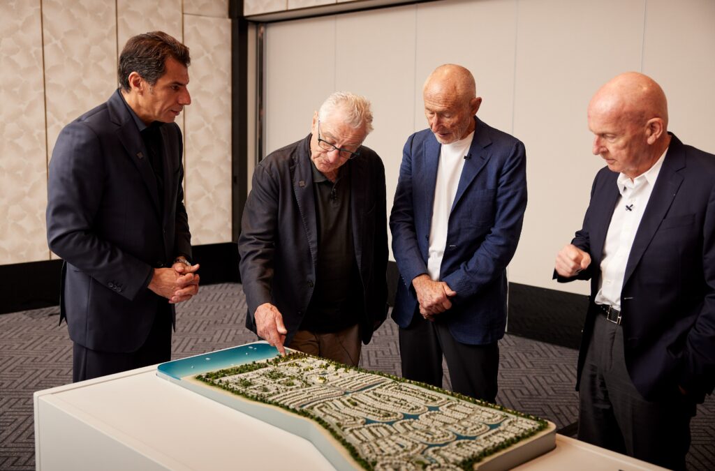 SODIC's CEO Ayman Amer, plus Nobu's Robert De Niro, Meir Teper and Trevor Horwell