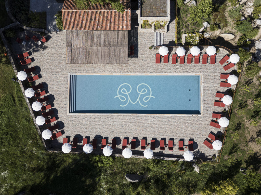 Outdoor pool at Domaine Le Mouflon d’Or