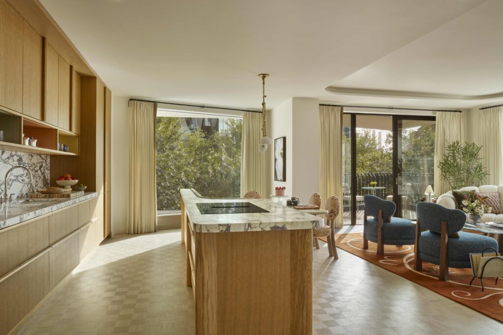 One of The Capston's open-plan kitchens